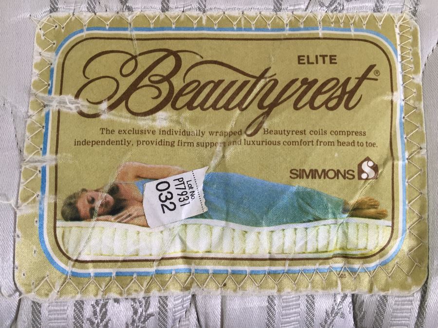 Pair Of Twin Wooden Headboards With Metal Frames, Box Springs And Twin Mattresses Plus Bedding [Photo 10]