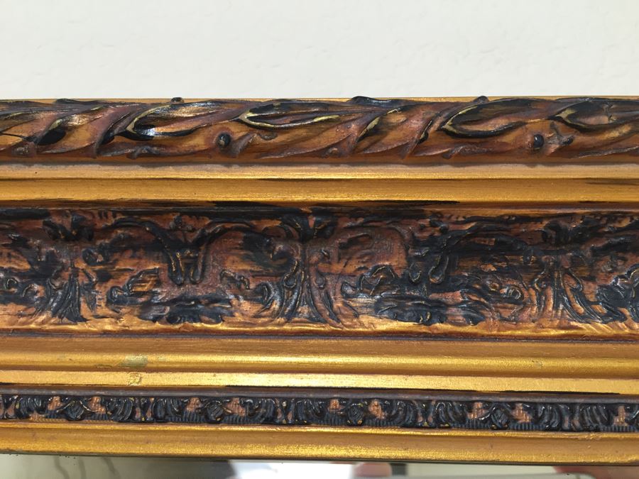 Stunning Beveled Glass Antique Bronze Wall Mirror [Photo 4]