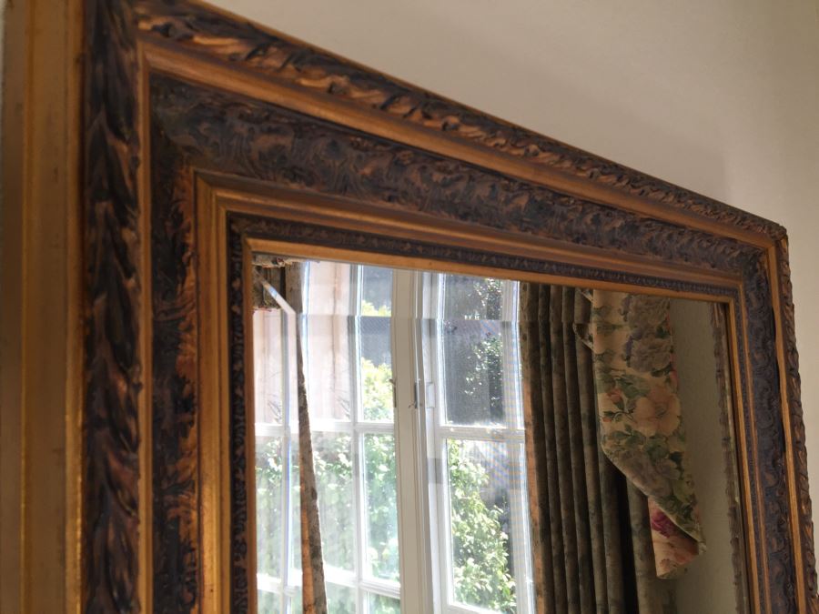 Stunning Beveled Glass Antique Bronze Wall Mirror [Photo 6]
