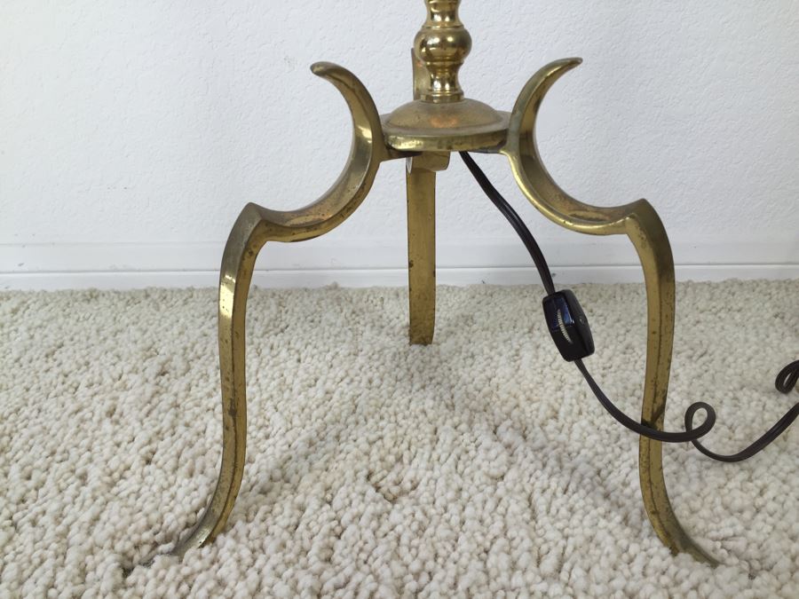 Stunning Vintage Five Arm Brass Floor Lamp [Photo 12]