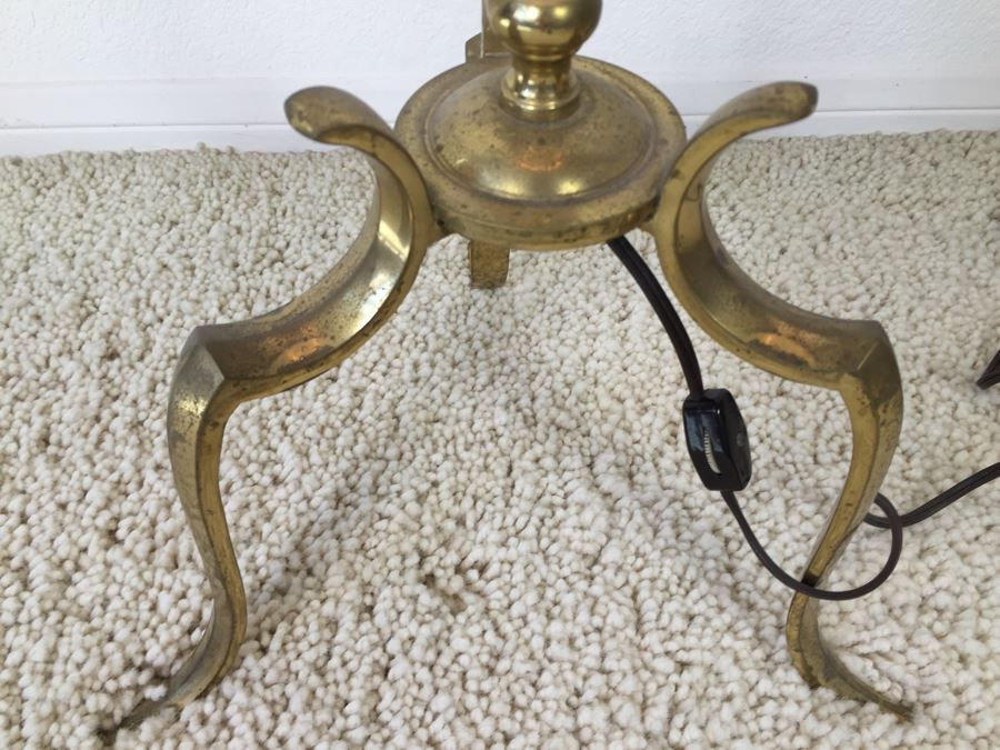Stunning Vintage Five Arm Brass Floor Lamp [Photo 11]