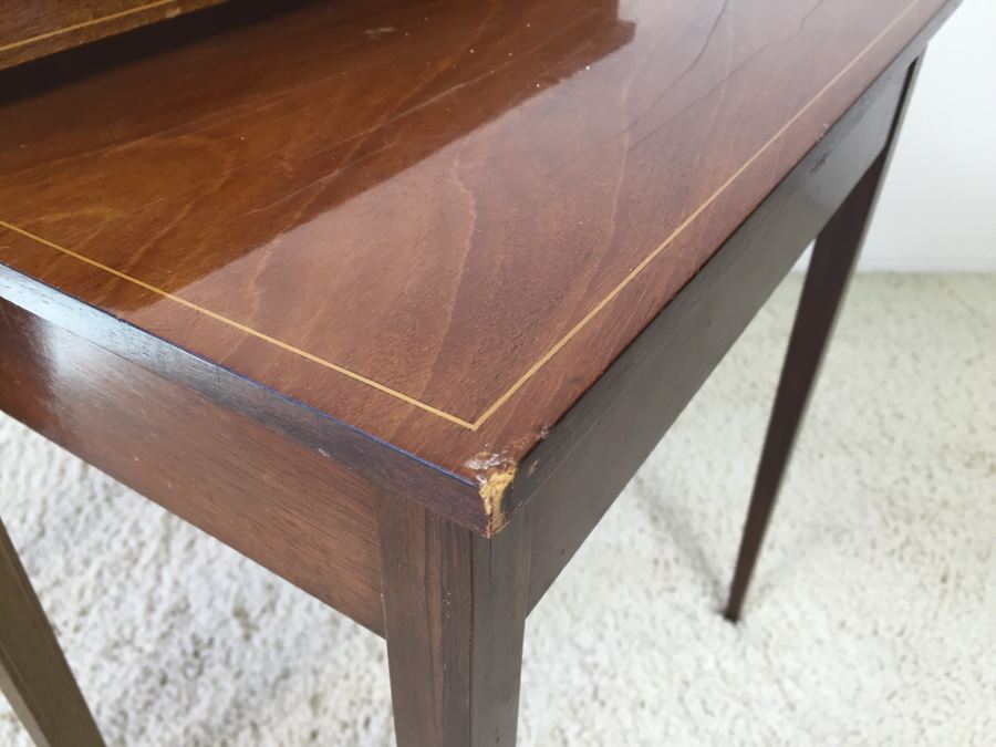 Vintage Inlaid Wood Nesting Tables [Photo 6]