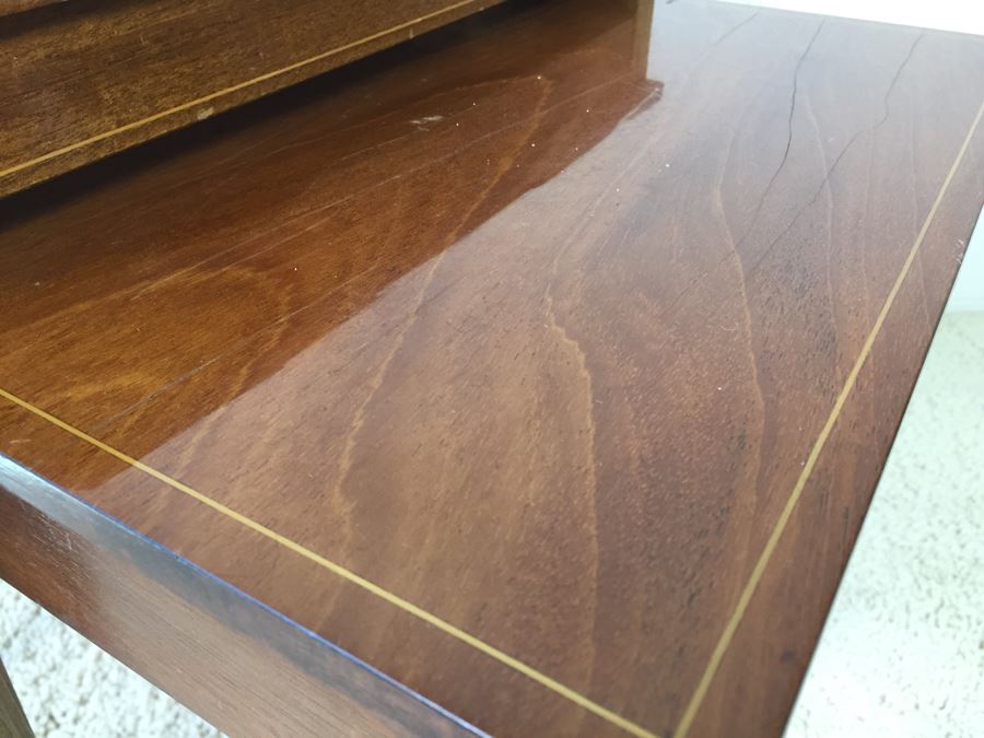 Vintage Inlaid Wood Nesting Tables [Photo 7]