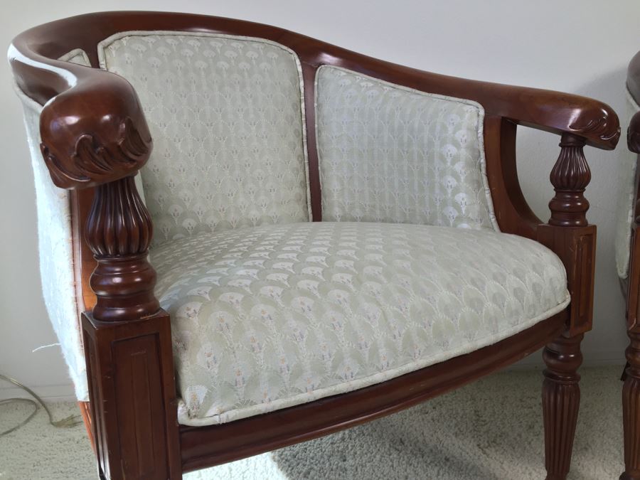 Pair Of Fabulous Turned Wood Armchairs [Photo 10]