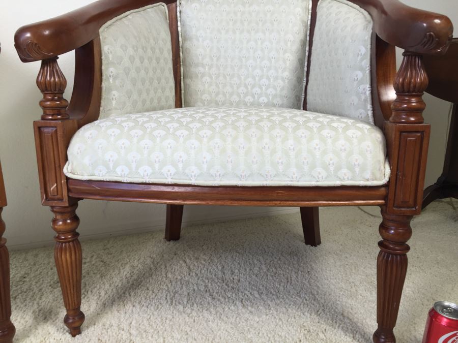 Pair Of Fabulous Turned Wood Armchairs [Photo 8]