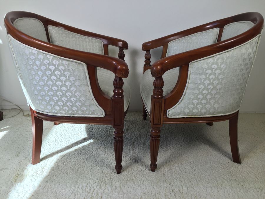 Pair Of Fabulous Turned Wood Armchairs [Photo 12]