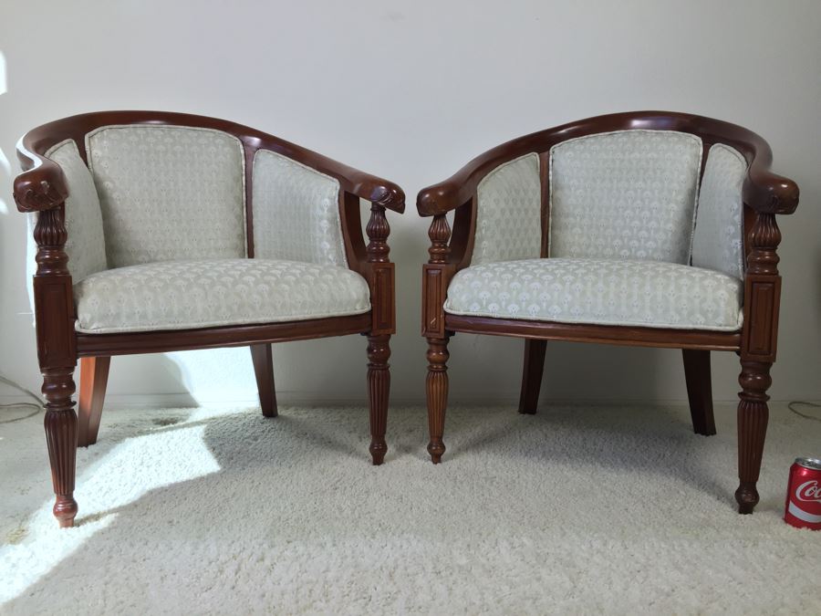 Pair Of Fabulous Turned Wood Armchairs