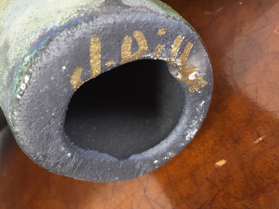 Southwest Raku Pottery Signed J. Diller Bear Sculpture Pottery [Photo 11]