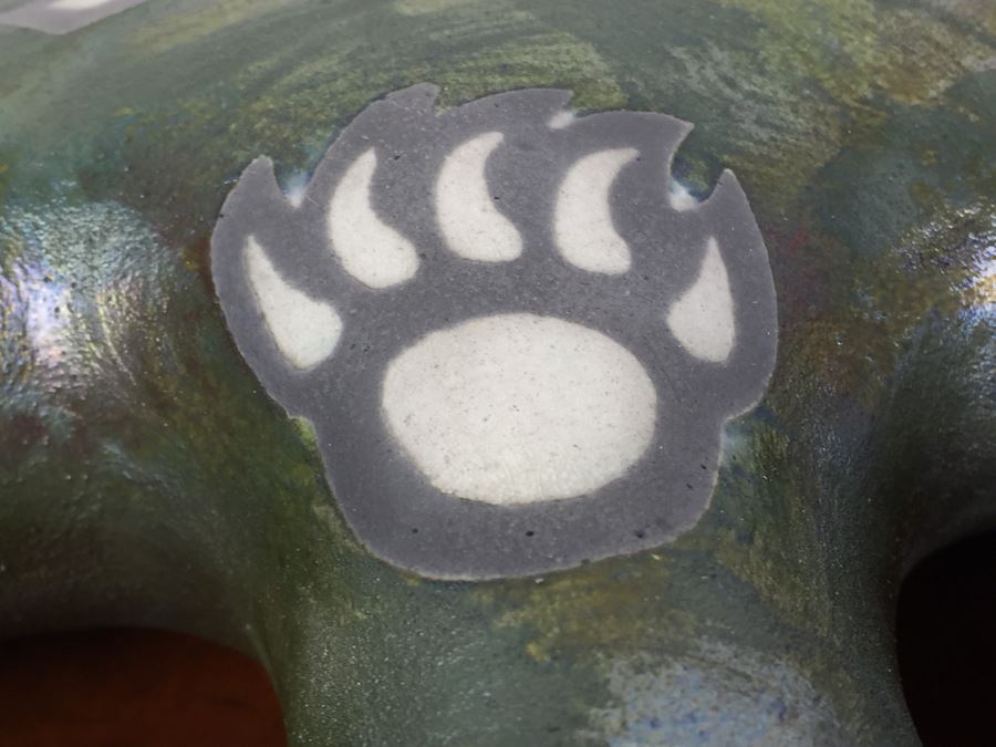 Southwest Raku Pottery Signed J. Diller Bear Sculpture Pottery [Photo 12]