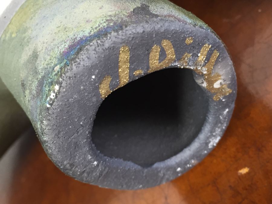 Southwest Raku Pottery Signed J. Diller Bear Sculpture Pottery [Photo 3]