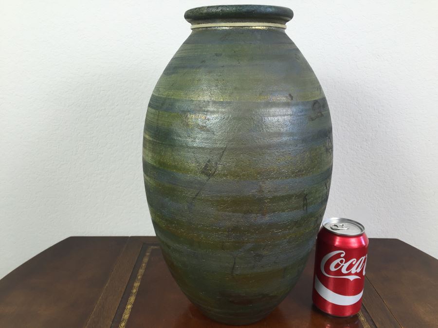 Southwest Raku Pottery Signed J. Diller Vase [Photo 10]