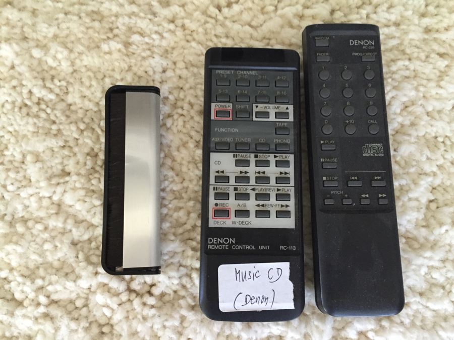 Denon Stereo System With Denon Receiver DRA-325R, Denon Quartz Record Player DP-23F, Denon Compact Disc Player DCD-660 And Hilton FL 100 German Speakers Plus Extra Audio-Technica Record Player Needle AT201EP  [Photo 13]