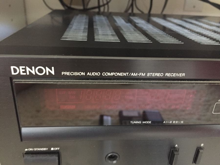 Denon Stereo System With Denon Receiver DRA-325R, Denon Quartz Record Player DP-23F, Denon Compact Disc Player DCD-660 And Hilton FL 100 German Speakers Plus Extra Audio-Technica Record Player Needle AT201EP  [Photo 10]