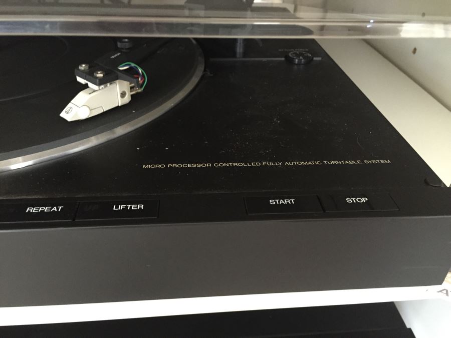 Denon Stereo System With Denon Receiver DRA-325R, Denon Quartz Record Player DP-23F, Denon Compact Disc Player DCD-660 And Hilton FL 100 German Speakers Plus Extra Audio-Technica Record Player Needle AT201EP  [Photo 15]