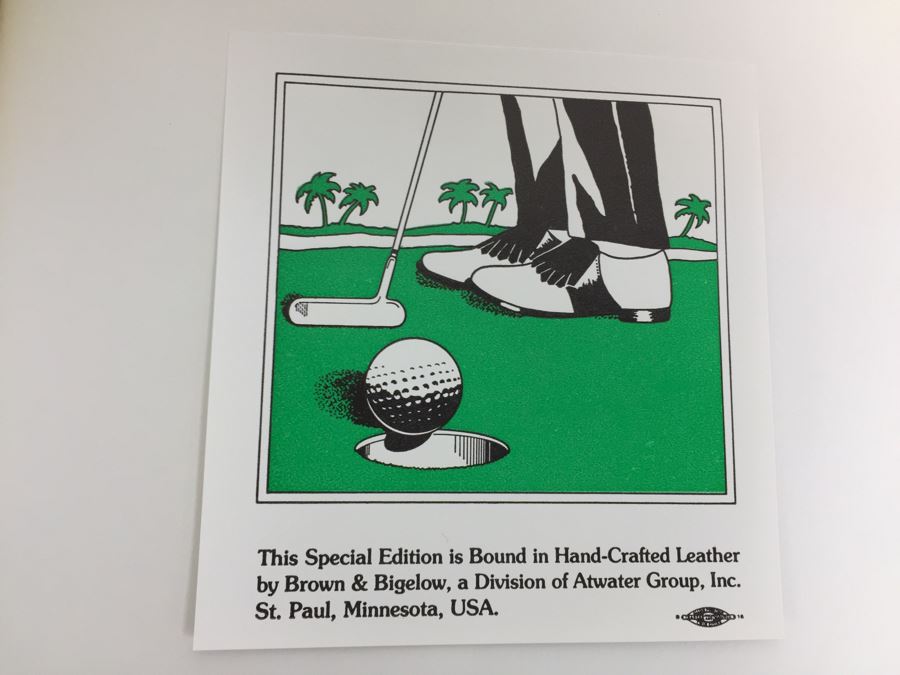 Special Edition Leather Bound The World Atlas Of Golf By Brown & Bigelow [Photo 2]