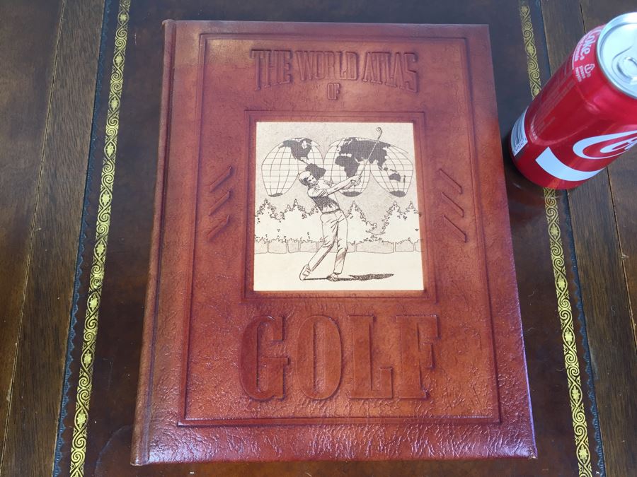 Special Edition Leather Bound The World Atlas Of Golf By Brown & Bigelow [Photo 1]