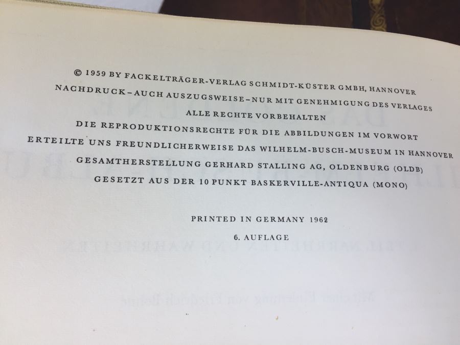 Das Goldene Wilhelm-Busch-Album German Book 1962 [Photo 4]