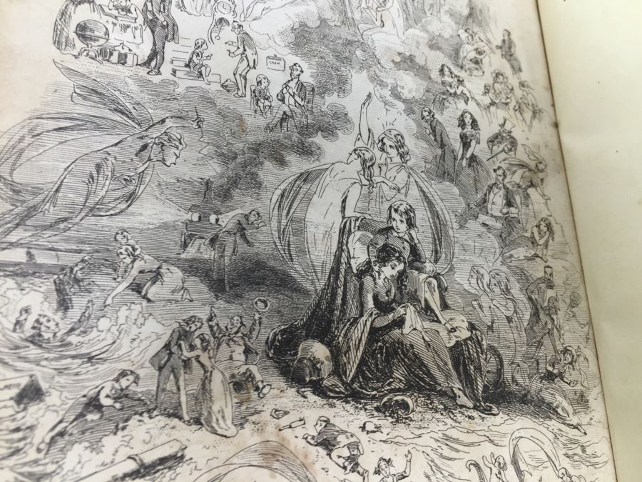 Antique First Edition Book Dombey And Son By Charles Dickens With Illustrations By H. K. Browne London Bradbury And Evans 1848 [Photo 14]