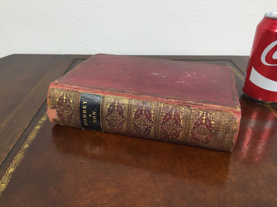 Antique First Edition Book Dombey And Son By Charles Dickens With Illustrations By H. K. Browne London Bradbury And Evans 1848 [Photo 5]