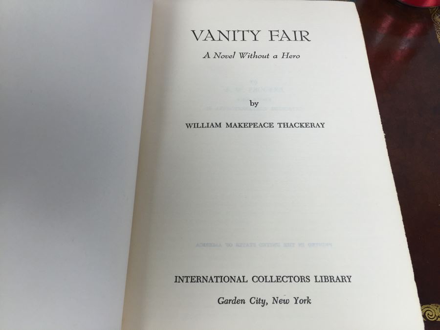 Set Of 7 Leather Bound International Collectors Library Books - Vanity Fair By William Makepeace Thackeray, Camille By Alexandre Dumas, Victory By Joseph Conrad And More [Photo 11]