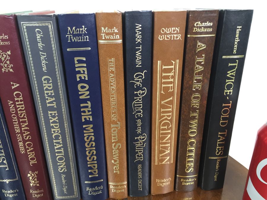 Nice Collection Of Reader's Digest Bound Books By Charles Dickens, Jules Verne, Herman Melville And More [Photo 7]