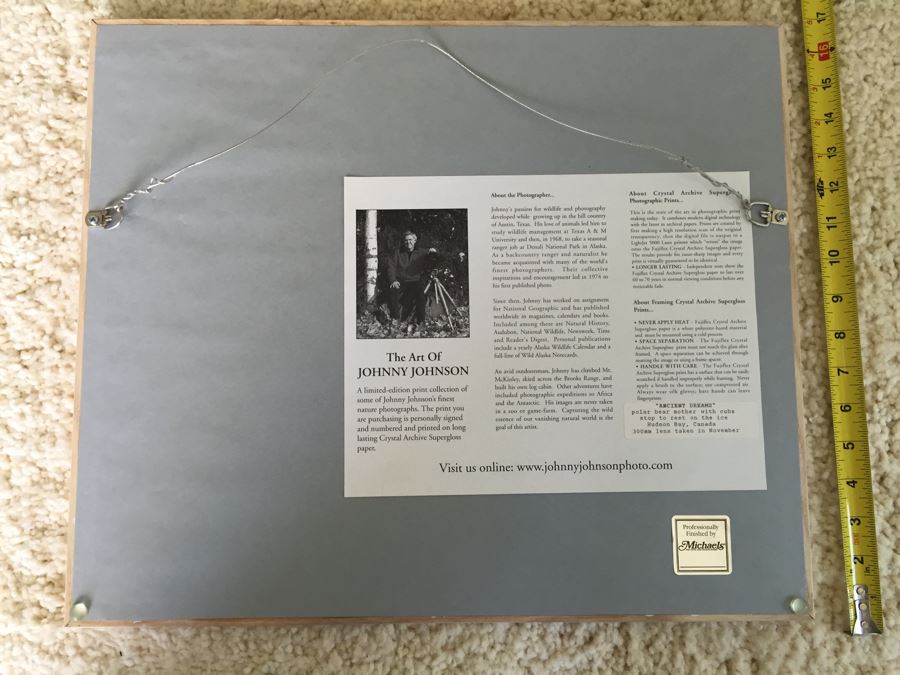 Johnny Johnson Signed Polar Bear Family Photograph Limited Edition 877/950 [Photo 6]