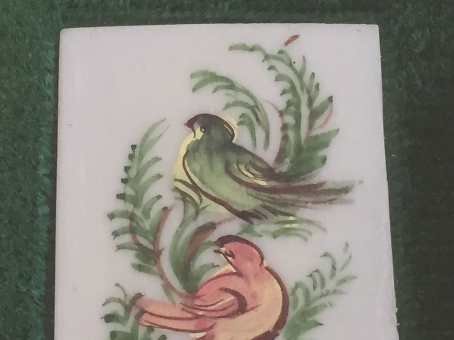 Framed Chinese Bird Painting On Porcelain [Photo 5]