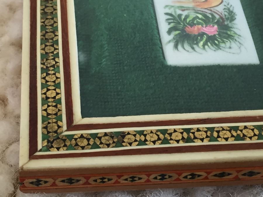 Framed Chinese Bird Painting On Porcelain [Photo 7]