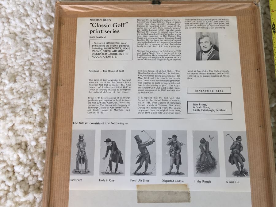 Norman Orr's Classic Golf Print Series A Bad Lie Framed [Photo 2]