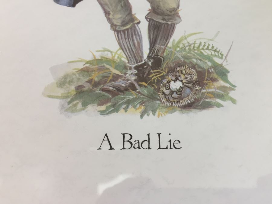 Norman Orr's Classic Golf Print Series A Bad Lie Framed [Photo 4]