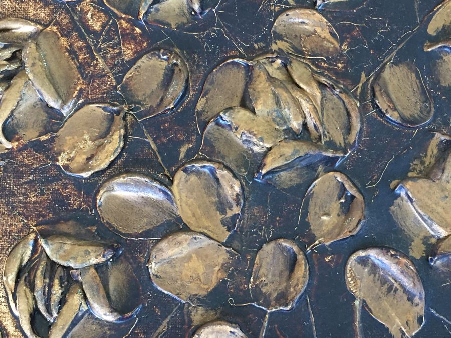 Original Brown Still Life Oil Painting Signed Signature Illegible Appears Mid-Century Possibly German Artist [Photo 7]