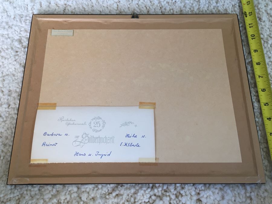 Framed Lithograph Ansicht Des Jungfernstiegs Vom Walle Leop. Beyer In Wien 1825 [Photo 21]