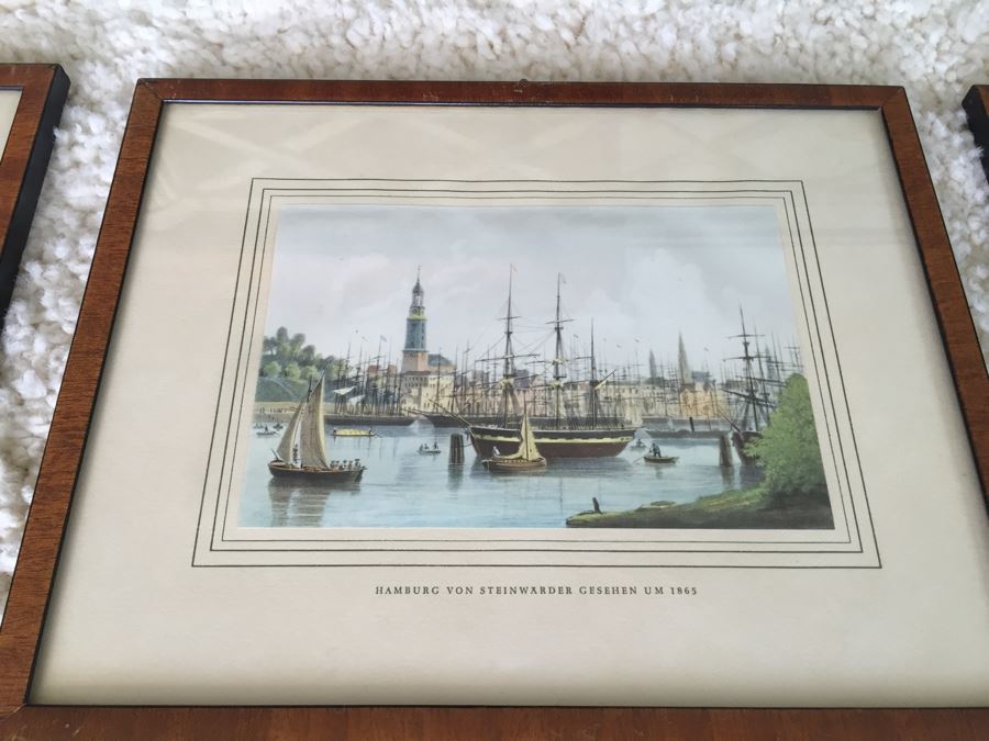 Set Of 9 Framed German Landscape Prints [Photo 2]