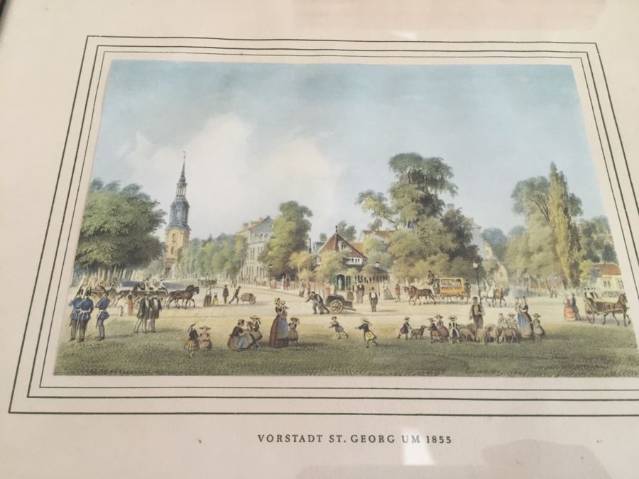 Set Of 9 Framed German Landscape Prints [Photo 8]