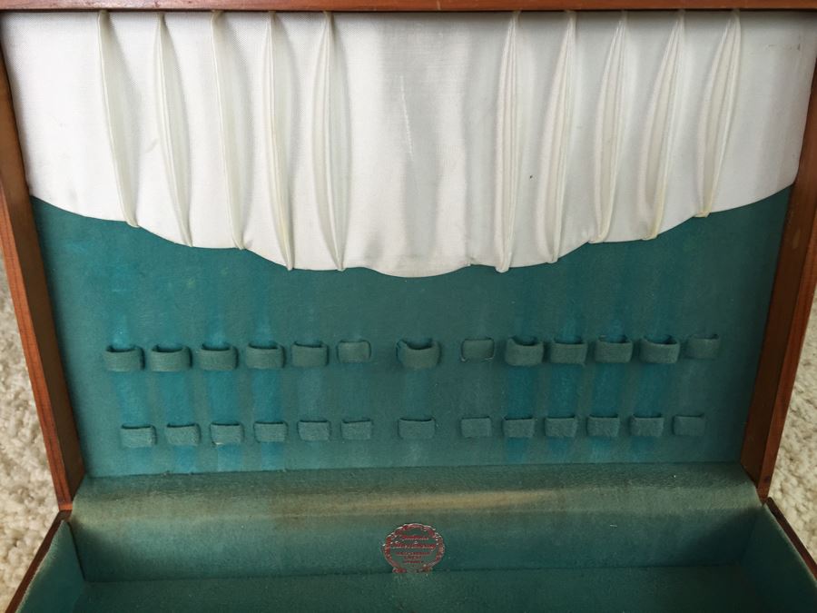 Wooden Silverware Storage Box National Silver Company Anti-Tarnish Chest [Photo 8]