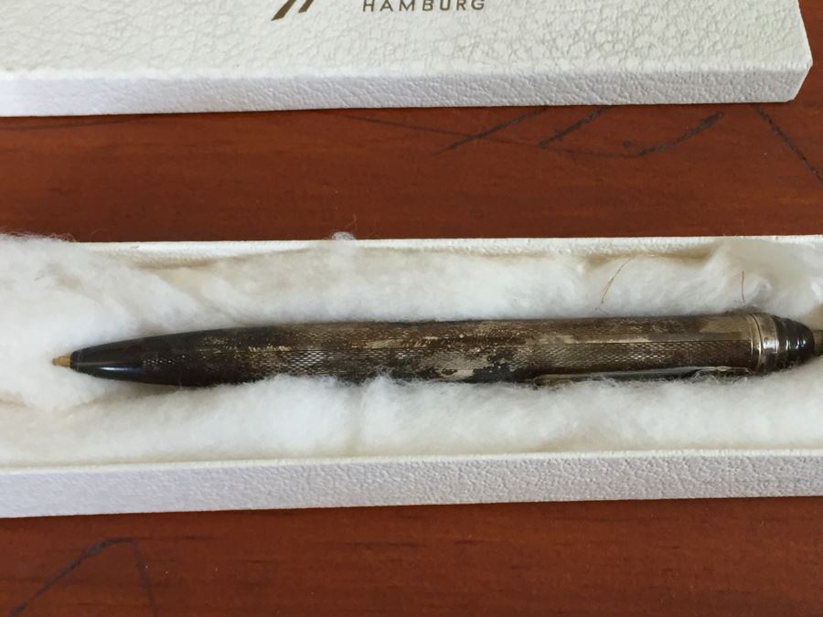 Von Hafen Hamburg Silver Ballpoint Pen Marked 935S [Photo 5]