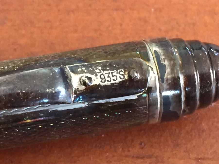 Von Hafen Hamburg Silver Ballpoint Pen Marked 935S [Photo 8]