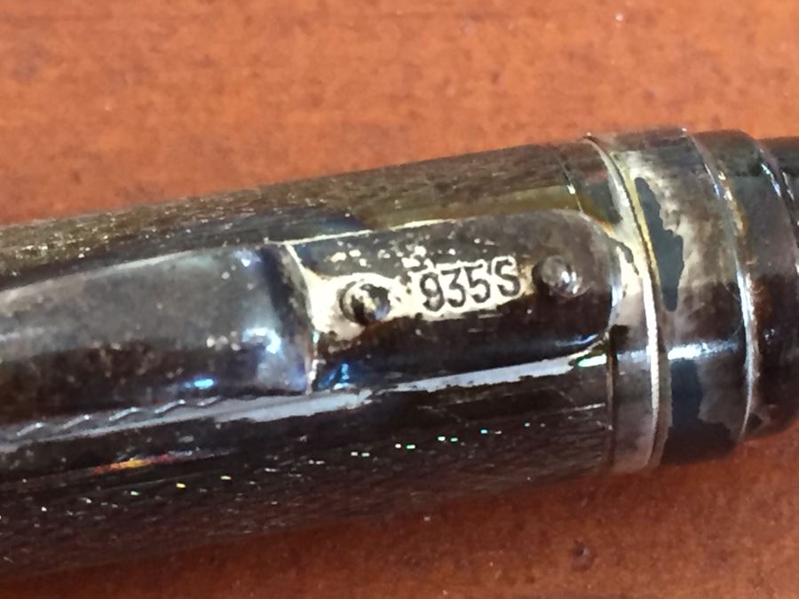 Von Hafen Hamburg Silver Ballpoint Pen Marked 935S [Photo 2]