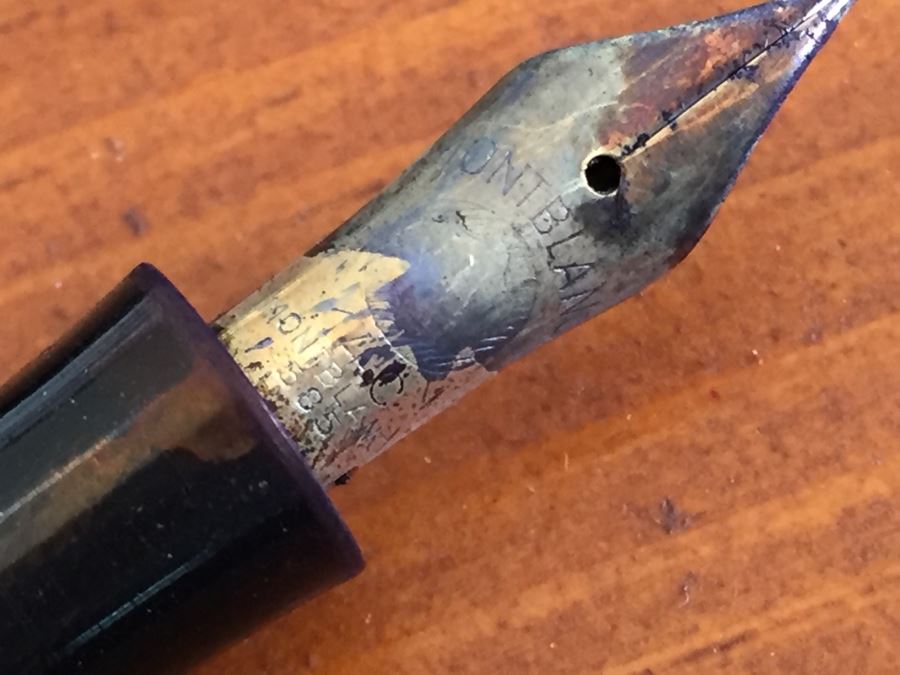 Pair Of Vintage Montblanc Fountain Pens 585 Gold Nib Pens [Photo 11]