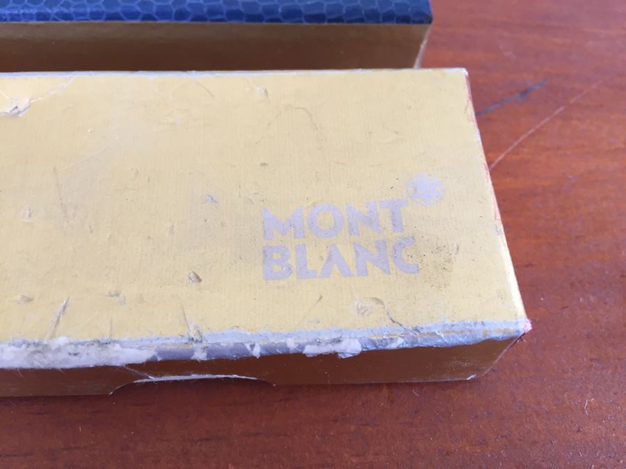 Pair Of Vintage Montblanc Fountain Pens 585 Gold Nib Pens [Photo 4]