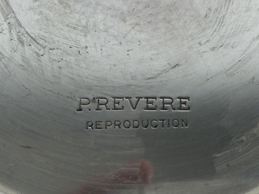 Vintage Gorham Sterling Silver Footed 41659 P. Revere Bowl 7' 552g Needs Cleaning And Polishing Inside Bowl [Photo 8]