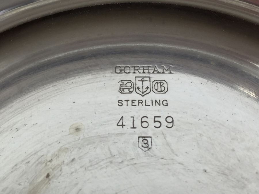 Vintage Gorham Sterling Silver Footed 41659 P. Revere Bowl 7' 552g Needs Cleaning And Polishing Inside Bowl [Photo 7]