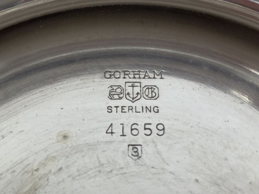Vintage Gorham Sterling Silver Footed 41659 P. Revere Bowl 7' 552g Needs Cleaning And Polishing Inside Bowl [Photo 3]