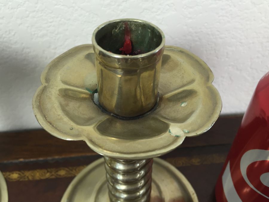 Home Decor Lot With Sterling Candle Holder, Box, English Pewter Mug And More [Photo 13]