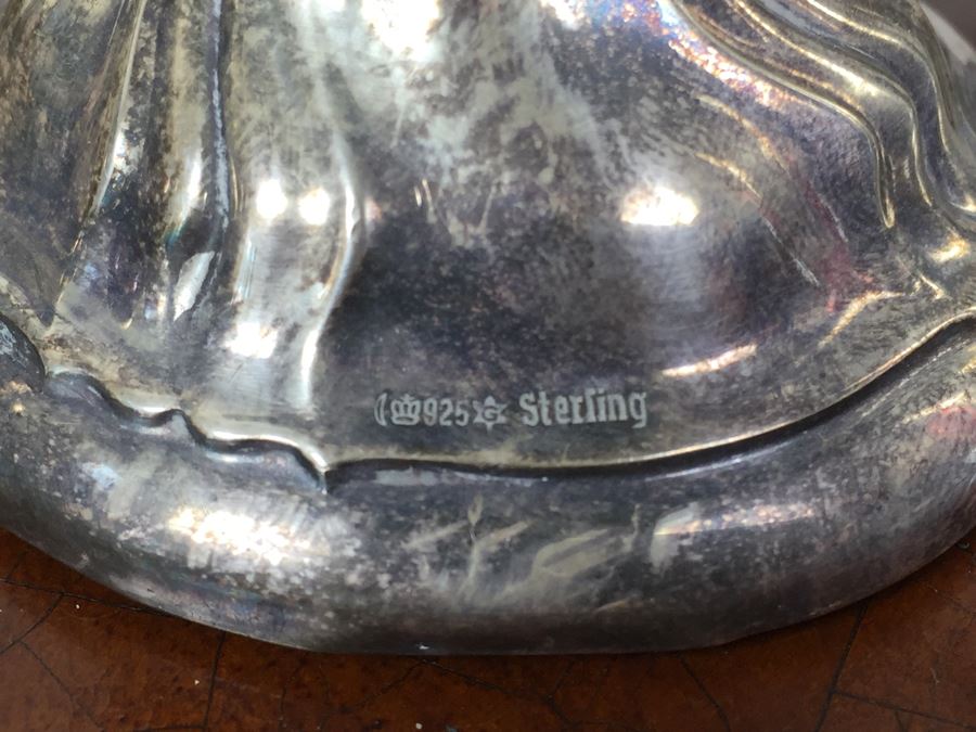 Home Decor Lot With Sterling Candle Holder, Box, English Pewter Mug And More [Photo 3]