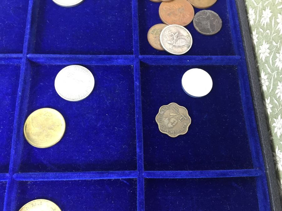 International Coin Collection In Nice 5-Drawer Presentation Box Organized By Country [Photo 69]