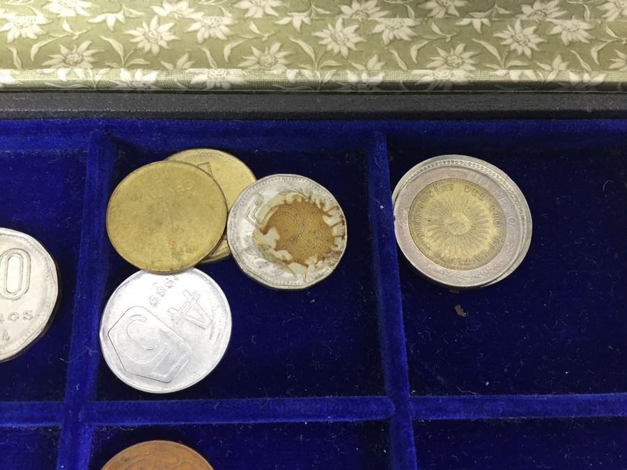 International Coin Collection In Nice 5-Drawer Presentation Box Organized By Country [Photo 14]