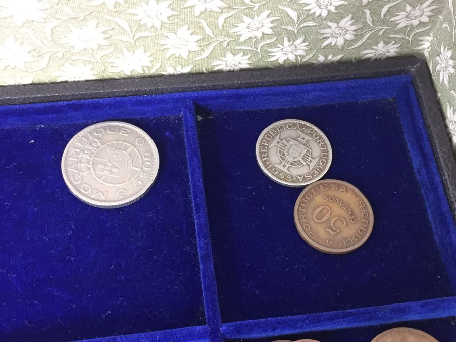 International Coin Collection In Nice 5-Drawer Presentation Box Organized By Country [Photo 77]