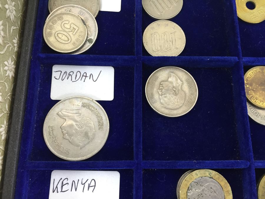 International Coin Collection In Nice 5-Drawer Presentation Box Organized By Country [Photo 58]