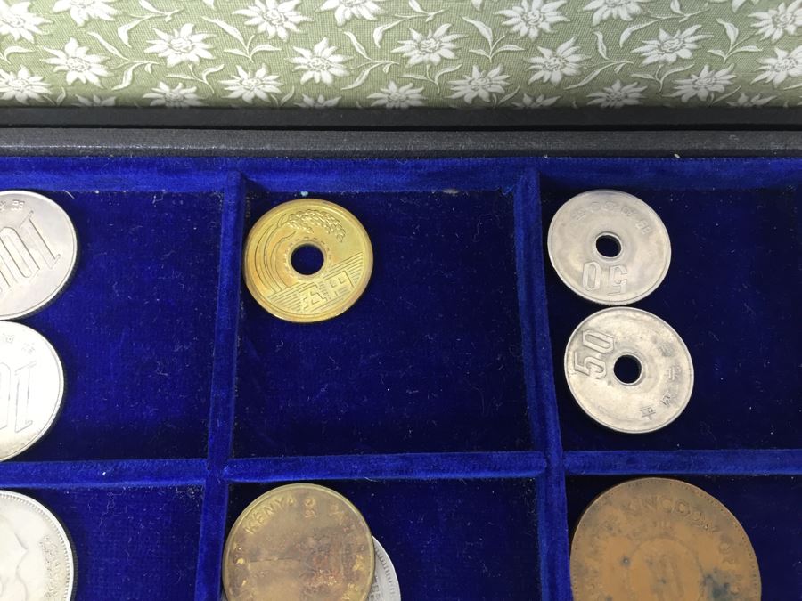 International Coin Collection In Nice 5-Drawer Presentation Box Organized By Country [Photo 62]